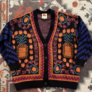 FARM Rio Pineapple Scarf Sweater